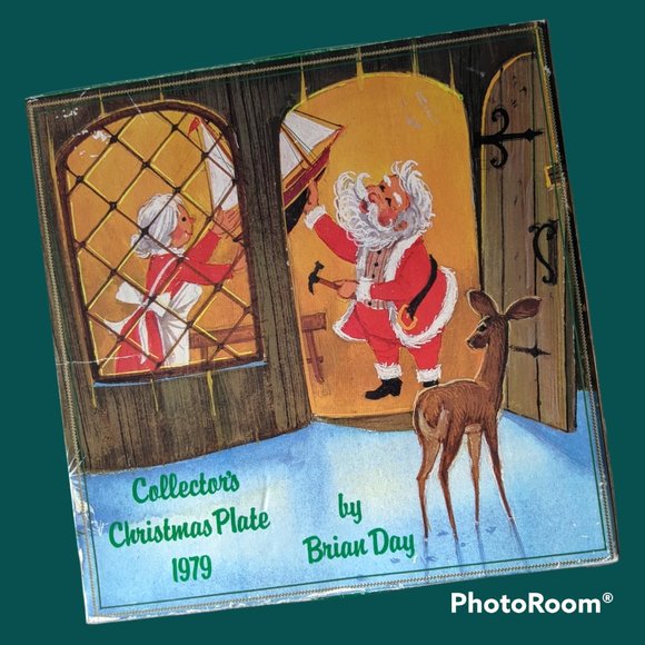 Vintage Brian Day, Christmas 1979 Limited Edition plate Collectors with Box - Picture 2 of 7